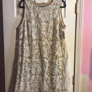 Beautiful ivory lacy dress.  Never been worn.